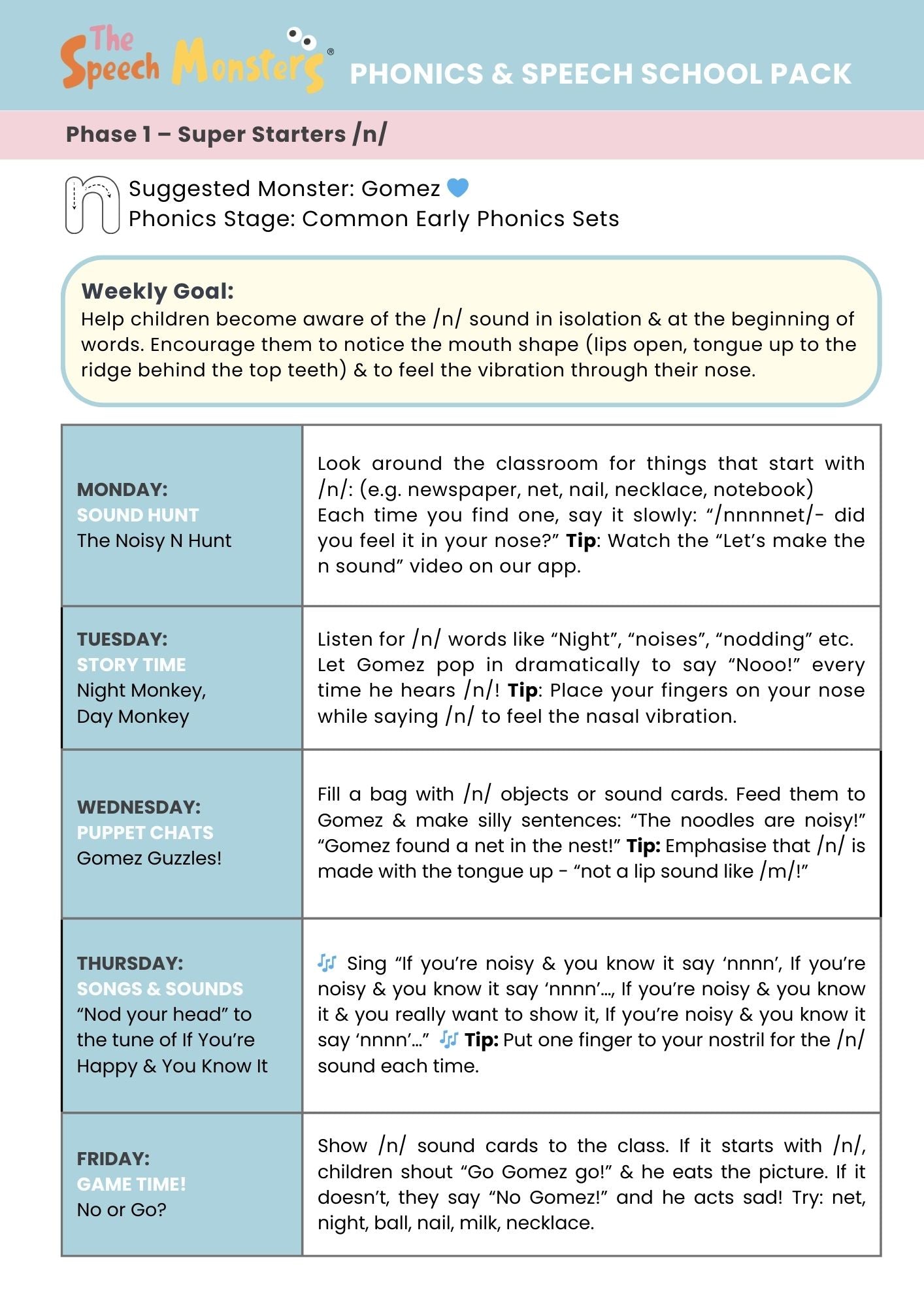 Phonics and Speech School Pack Digital Access + Hard Copy